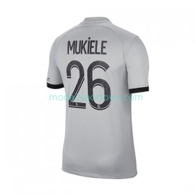 Koszulka Paris Saint-Germain Mukiele 26 Wyjazdowe Stroje Piłkarskie 2022/23 Krótki Rękaw